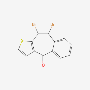 B7766854 9,10-Dibromo-9,10-dihydro-4H-benzo[4,5]cyclohepta[b]thiophen-4-one CAS No. 34580-10-4