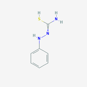 molecular formula C7H9N3S B7766864 N'-anilinocarbamimidothioic acid 