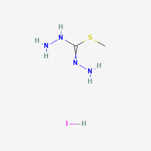 molecular formula C2H9IN4S B7767045 methyl N,N'-diaminocarbamimidothioate;hydroiodide 