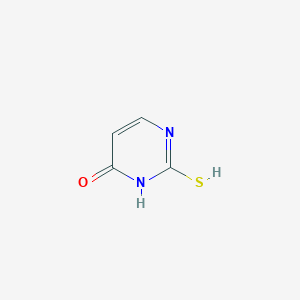 molecular formula C4H4N2OS B7767201 2-sulfanyl-1H-pyrimidin-6-one 