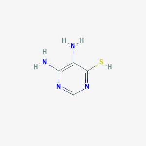molecular formula C4H6N4S B7767269 5,6-diaminopyrimidine-4-thiol 