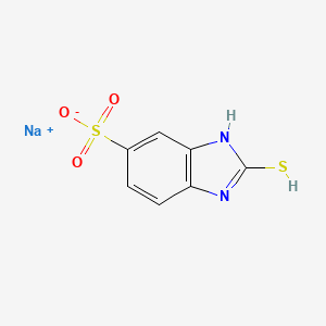 molecular formula C7H5N2NaO3S2 B7767293 sodium;2-sulfanyl-3H-benzimidazole-5-sulfonate 
