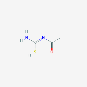 molecular formula C3H6N2OS B7767432 N'-acetylcarbamimidothioic acid 