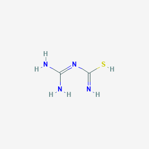 molecular formula C2H6N4S B7767494 N-(diaminomethylidene)carbamimidothioic acid 