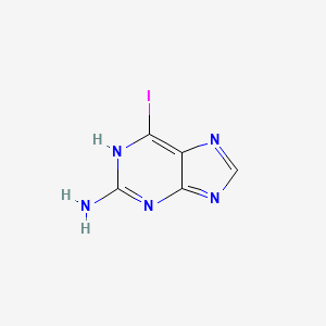 molecular formula C5H4IN5 B7767516 6-iodo-1H-purin-2-amine 