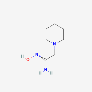 molecular formula C7H15N3O B7767598 N'-hydroxy-2-piperidin-1-ylethanimidamide 