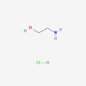 molecular formula C2H7NO<br>C2H7NO<br>H2NCH2CH2OH B7767829 2-Aminoethanol hydrochloride CAS No. 9007-33-4