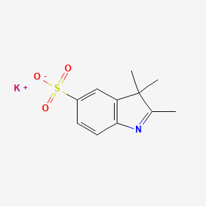 molecular formula C11H12KNO3S B7767834 potassium;2,3,3-trimethylindole-5-sulfonate 
