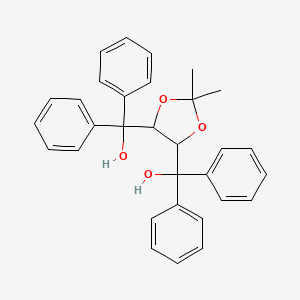 [5-[Hydroxy(diphenyl)methyl]-2,2-dimethyl-1,3-dioxolan-4-yl]-diphenylmethanol