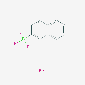 molecular formula C10H7BF3K B7768040 potassium;trifluoro(naphthalen-2-yl)boranuide 