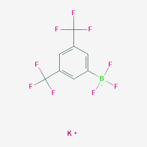 molecular formula C8H3BF9K B7768049 potassium;[3,5-bis(trifluoromethyl)phenyl]-trifluoroboranuide 