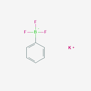 molecular formula C6H5BF3K B7768139 potassium;trifluoro(phenyl)boranuide 