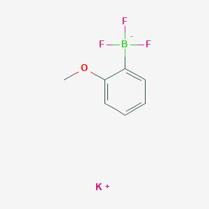 molecular formula C7H7BF3KO B7768140 potassium;trifluoro-(2-methoxyphenyl)boranuide 