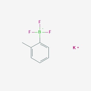 molecular formula C7H7BF3K B7768146 potassium;trifluoro-(2-methylphenyl)boranuide 