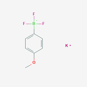 molecular formula C7H7BF3KO B7768155 potassium;trifluoro-(4-methoxyphenyl)boranuide 