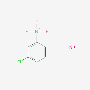 molecular formula C6H4BClF3K B7768162 potassium;(3-chlorophenyl)-trifluoroboranuide 