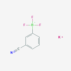 molecular formula C7H4BF3KN B7768199 potassium;(3-cyanophenyl)-trifluoroboranuide 