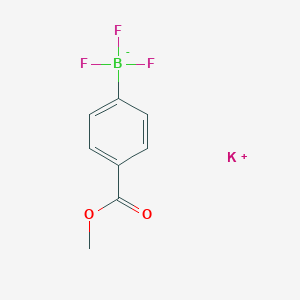 molecular formula C8H7BF3KO2 B7768204 potassium;trifluoro-(4-methoxycarbonylphenyl)boranuide 