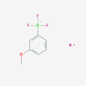 molecular formula C7H7BF3KO B7768212 potassium;trifluoro-(3-methoxyphenyl)boranuide 