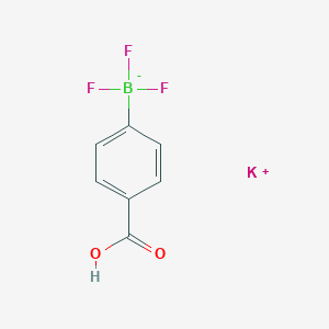 molecular formula C7H5BF3KO2 B7768221 potassium;(4-carboxyphenyl)-trifluoroboranuide 