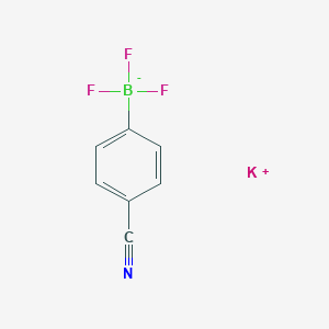 molecular formula C7H4BF3KN B7768229 potassium;(4-cyanophenyl)-trifluoroboranuide 