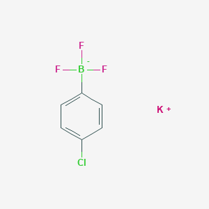 molecular formula C6H4BClF3K B7768242 potassium;(4-chlorophenyl)-trifluoroboranuide 