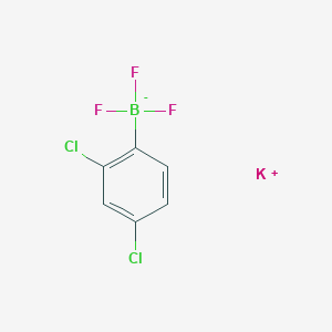molecular formula C6H3BCl2F3K B7768314 potassium;(2,4-dichlorophenyl)-trifluoroboranuide 
