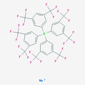 molecular formula C32H12BF24Na B7768332 sodium;tetrakis[3,5-bis(trifluoromethyl)phenyl]boranuide 