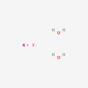 molecular formula FH4KO2 B7768397 potassium;fluoride;dihydrate 