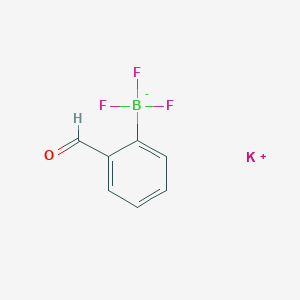 molecular formula C7H5BF3KO B7768440 potassium;trifluoro-(2-formylphenyl)boranuide 