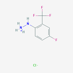 [4-Fluoro-2-(trifluoromethyl)anilino]azanium;chloride