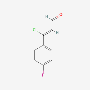 (2Z)-3-chloro-3-(4-fluorophenyl)prop-2-enal