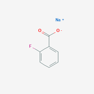 molecular formula C7H4FNaO2 B7768522 sodium;2-fluorobenzoate 