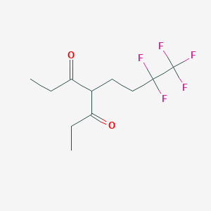 Diethyl 3-(perfluoroalkyl)propylmalonate