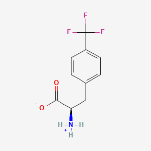 (2R)-2-azaniumyl-3-[4-(trifluoromethyl)phenyl]propanoate