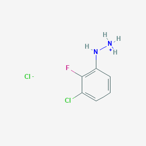 (3-Chloro-2-fluoroanilino)azanium;chloride
