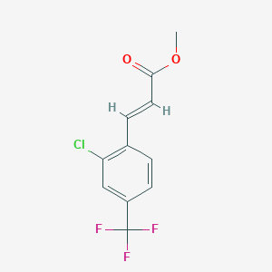 molecular formula C11H8ClF3O2 B7768678 Methyl 2-chloro-4-(trifluoromethyl)cinnamate 