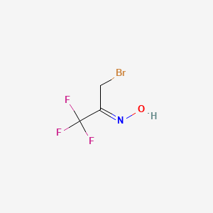 molecular formula C3H3BrF3NO B7768683 3-Bromo-1,1,1-trifluoroacetone oxime 