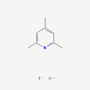 molecular formula C8H12FN B7768684 Hydron;2,4,6-trimethylpyridine;fluoride 