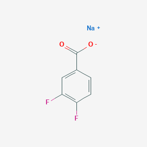 molecular formula C7H3F2NaO2 B7768693 sodium;3,4-difluorobenzoate 