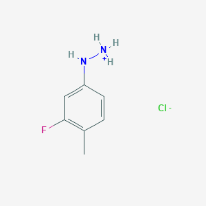 (3-Fluoro-4-methylanilino)azanium;chloride