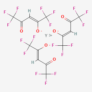 molecular formula C15H3F18O6Y B7768778 (Z)-1,1,1,5,5,5-hexafluoro-4-oxopent-2-en-2-olate;yttrium(3+) 
