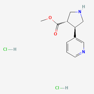 methyl (3S,4R)-4-pyridin-3-ylpyrrolidine-3-carboxylate;dihydrochloride