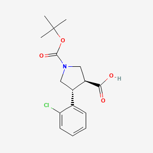 Trans-1-Boc-4-(2-chlorophenyl)pyrrolidine-3-carboxylic acid