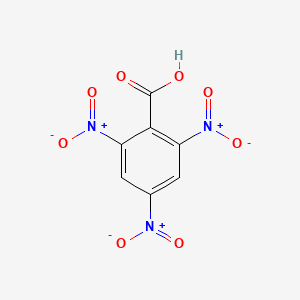 molecular formula C7H3N3O8 B7768982 2,4,6-Trinitrobenzoic acid CAS No. 129-66-8; 35860-50-5