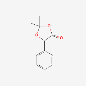 molecular formula C11H12O3 B7769051 2,2-Dimethyl-5-phenyl-1,3-dioxolan-4-one CAS No. 71851-12-2