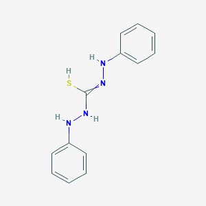 molecular formula C13H14N4S B7769066 N,N'-dianilinocarbamimidothioic acid 