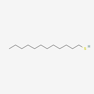 molecular formula C12H26S<br>C12H25SH B7769074 1-Dodecanethiol CAS No. 1322-36-7