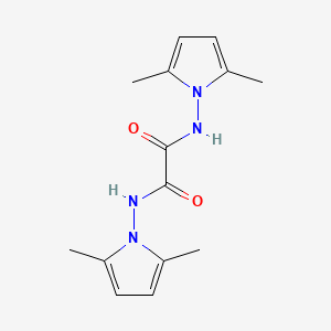 molecular formula C14H18N4O2 B7769133 N1,N2-Bis(2,5-dimethyl-1H-pyrrol-1-YL)oxalamide 