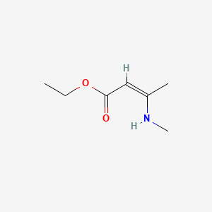 molecular formula C7H13NO2 B7769296 Ethyl 3-methylaminocrotonate 